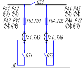 вводно-линейные панели, схема 3