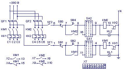 Схема ящика управления Я5115